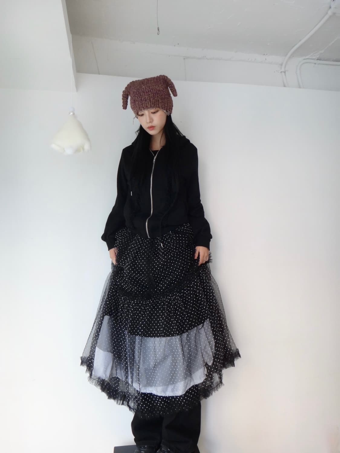 Cat bokashi beanie 상품이미지4