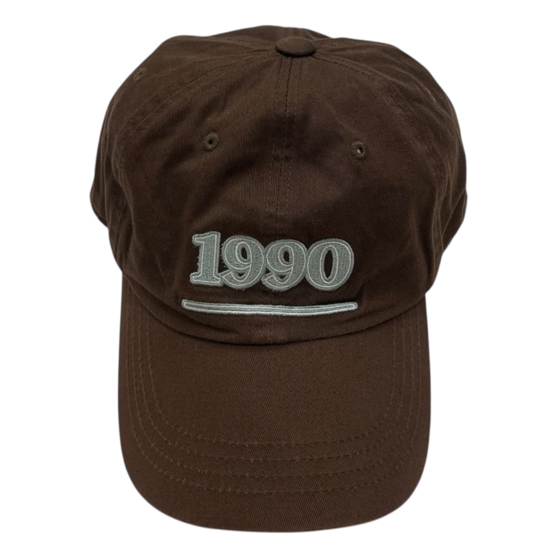 아비에무아 1990 강민경 코튼 볼캡 모자 초콜릿 브라운 상품이미지1
