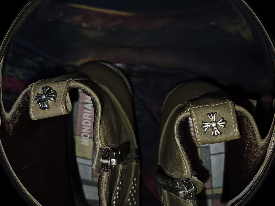 Vintage Soi stud Buckle leather Boots 상품이미지3