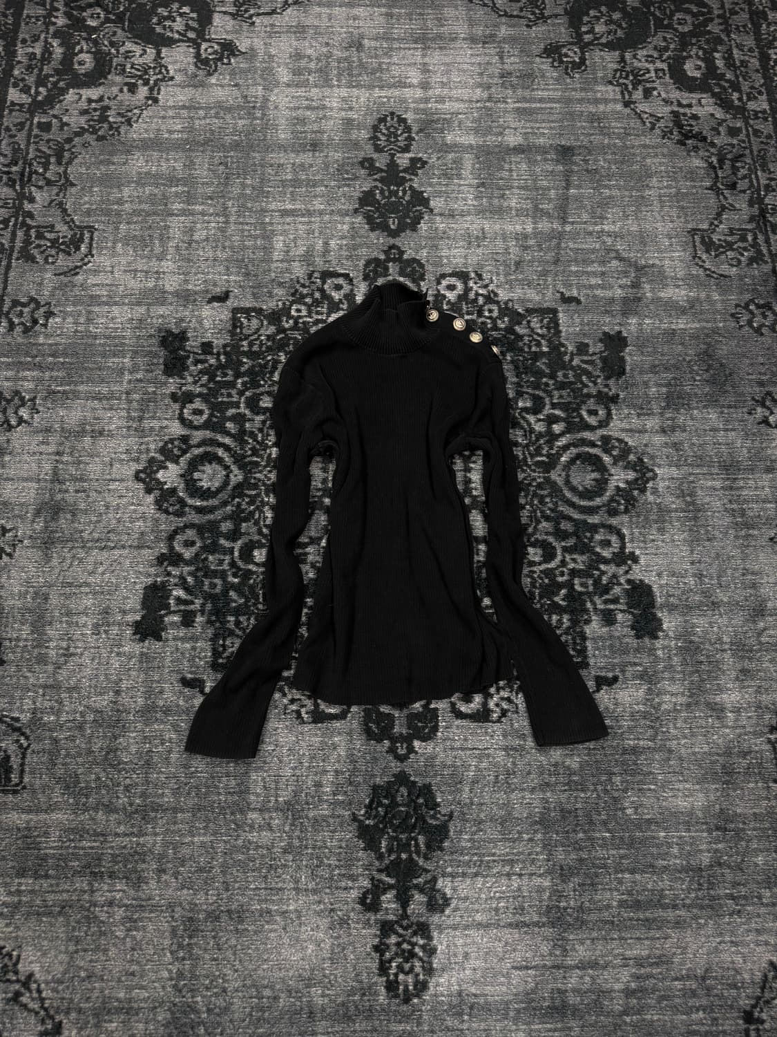 Armani botton structure high neck ribbed 상품이미지1