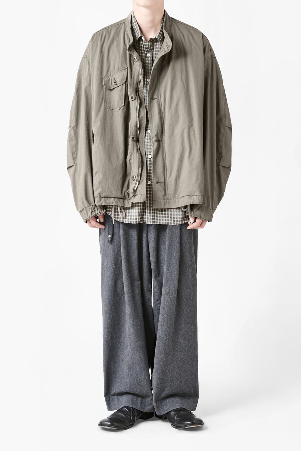 3사) 이얼즈어고 워시드 랜드파카 머드 상품이미지3