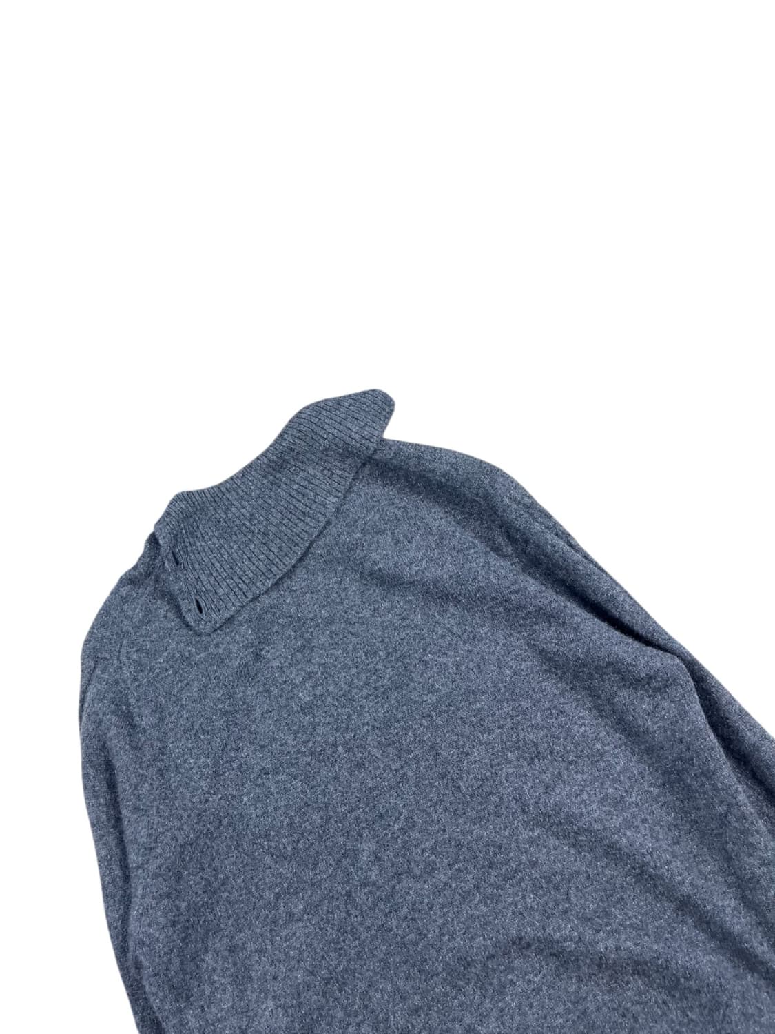 100% Cashmere 하이넥 그레이 니트  상품이미지5