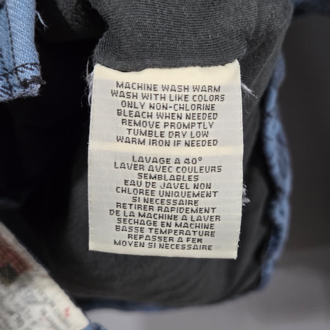 데님앤서플라이 후디드 플란넬 체크셔츠 S 상품이미지3