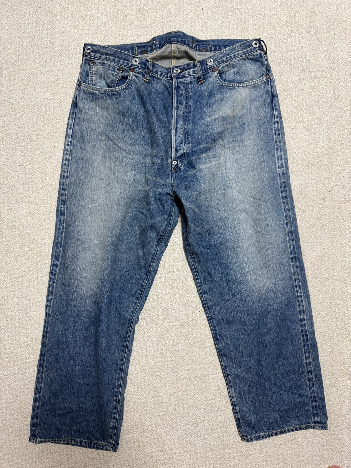 아프레쎄 / NO.22 WASHED WIDE DENIM PANTS 상품이미지1
