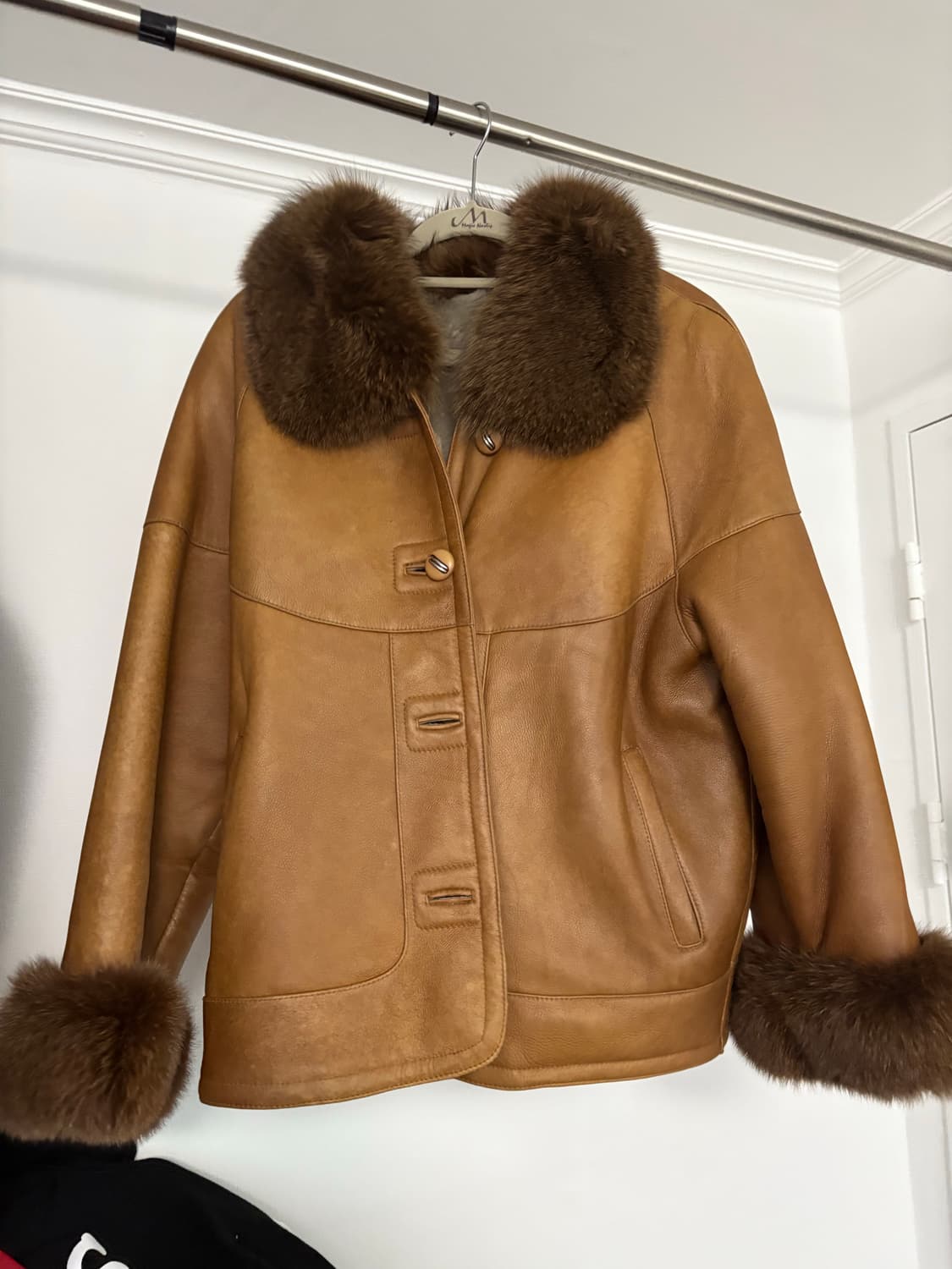 Capacci 이태리 무스탕 레더자켓 빈티지 상품이미지1