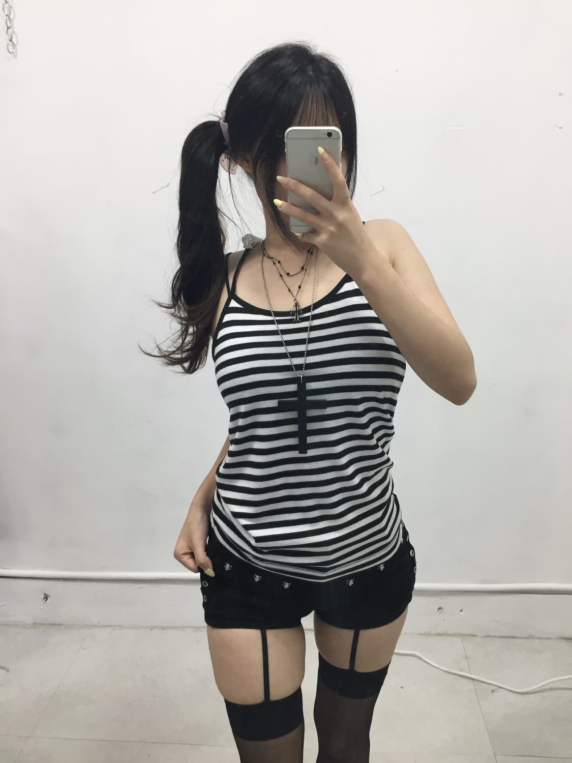 [SORRIDERE] 소리데레 갸루 스트라이프 슬리브리스 상품이미지1