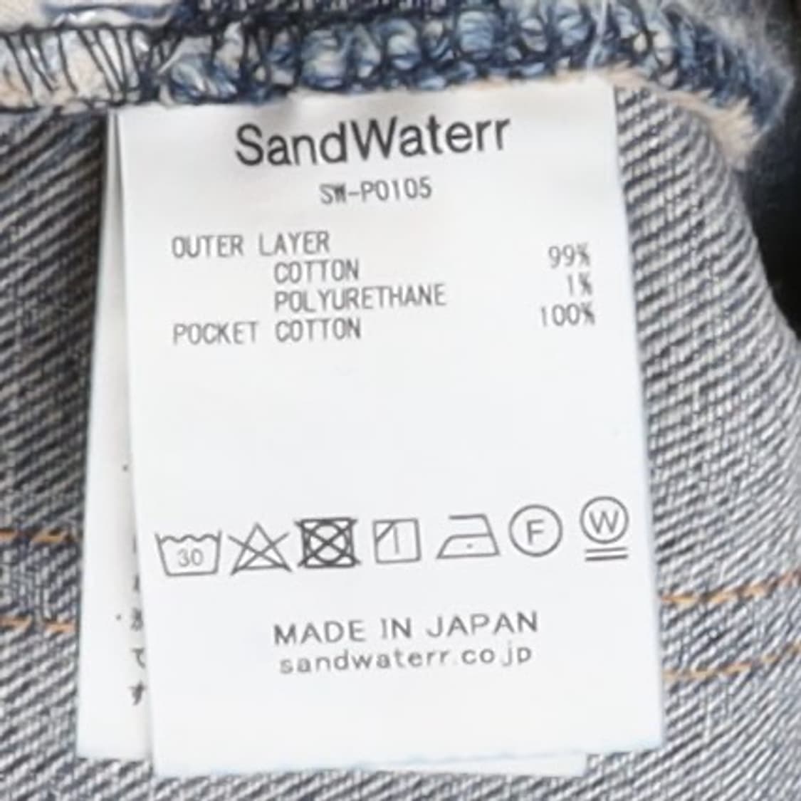 SandWaterr Researched 5P Denim Pants 상품이미지9