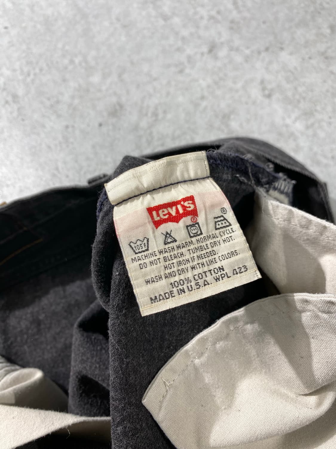 [30] 90s USA 리바이스 501 레귤러핏 흑청 데님팬츠 상품이미지9