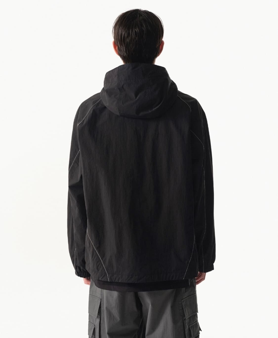 시티 레저 스티치 윈드브레이커 재킷 [블랙] 상품이미지2