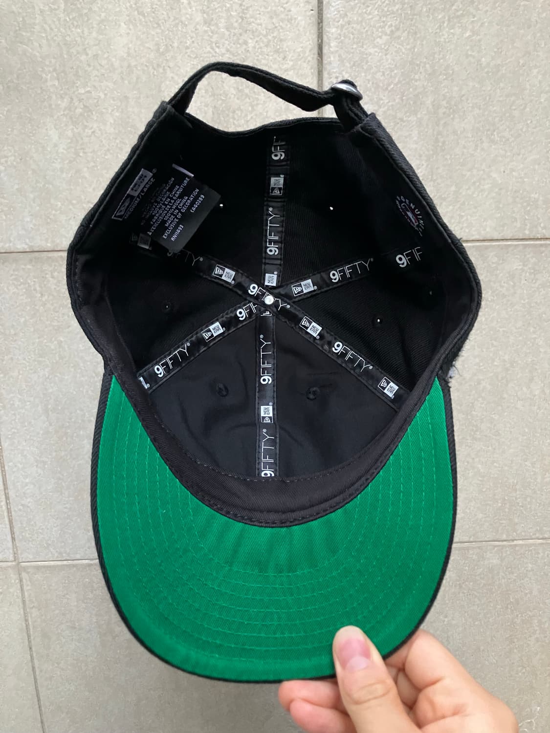 뉴에라 뉴욕 양키스 9fifty 볼캡 모자 블랙 상품이미지3