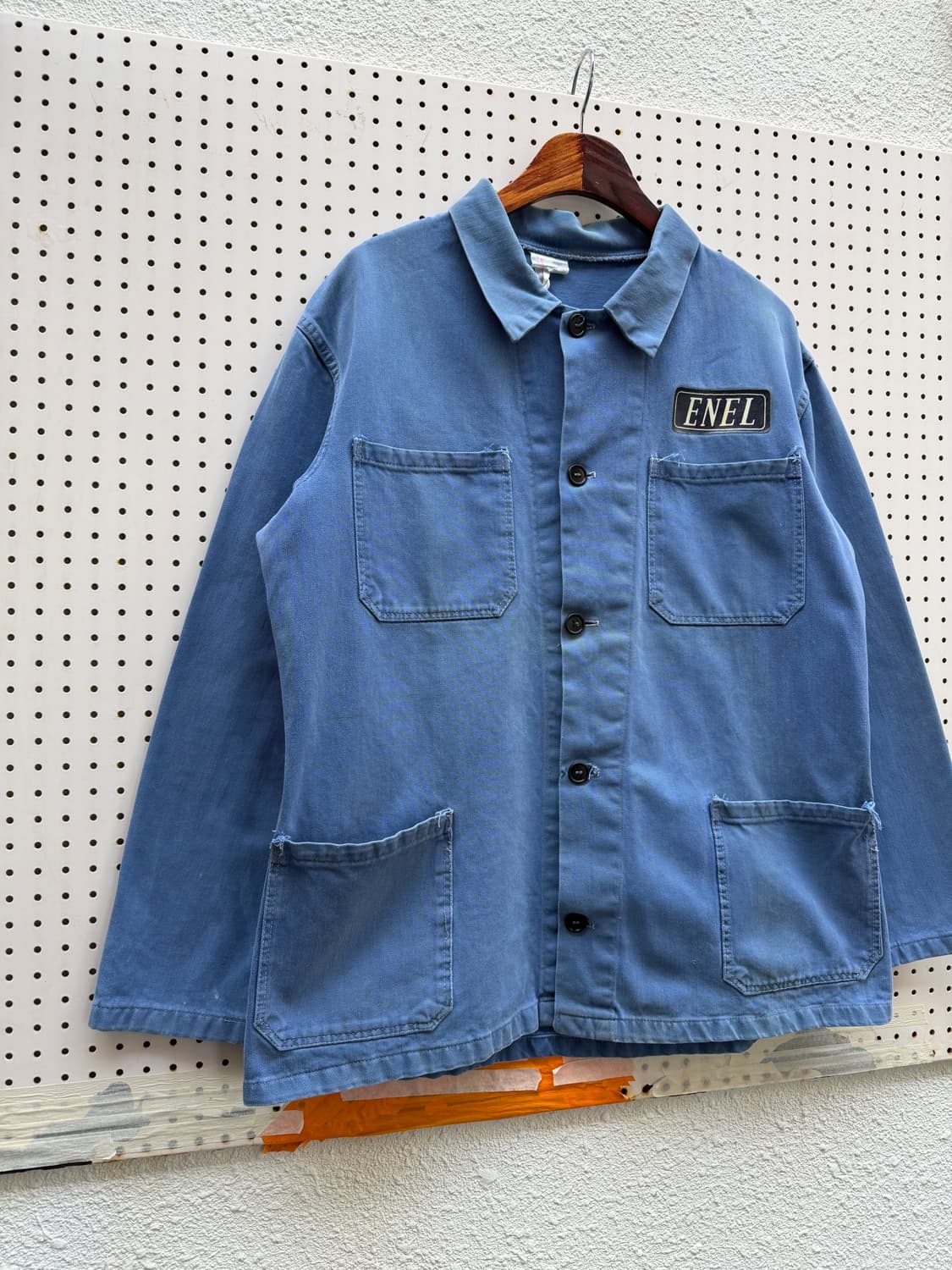 OLD VINTAGE BELTED LIGHT BLUE 프렌치워크자켓 상품이미지3