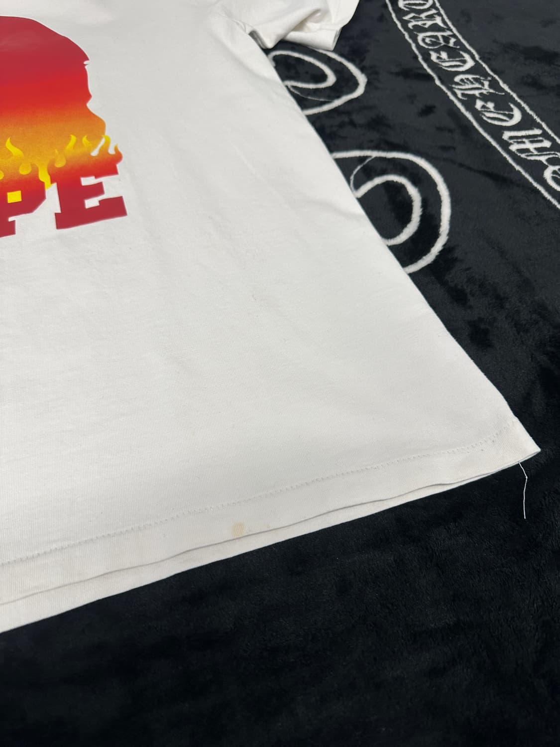 BAPE 베이프 플레임 사루 헤드 반팔 )L 상품이미지6