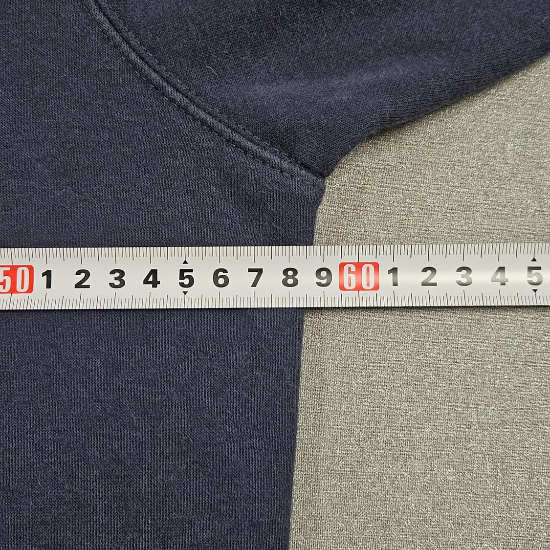 L 노스페이스 빅로고 기모 후드티 네이비 상품이미지6