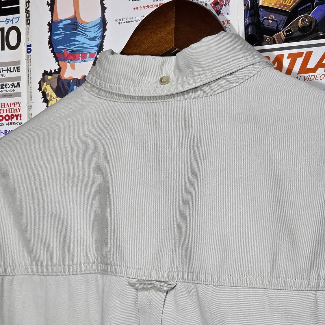 컬럼비아 베이지 라이트 그레이 코튼 셔츠 상품이미지7