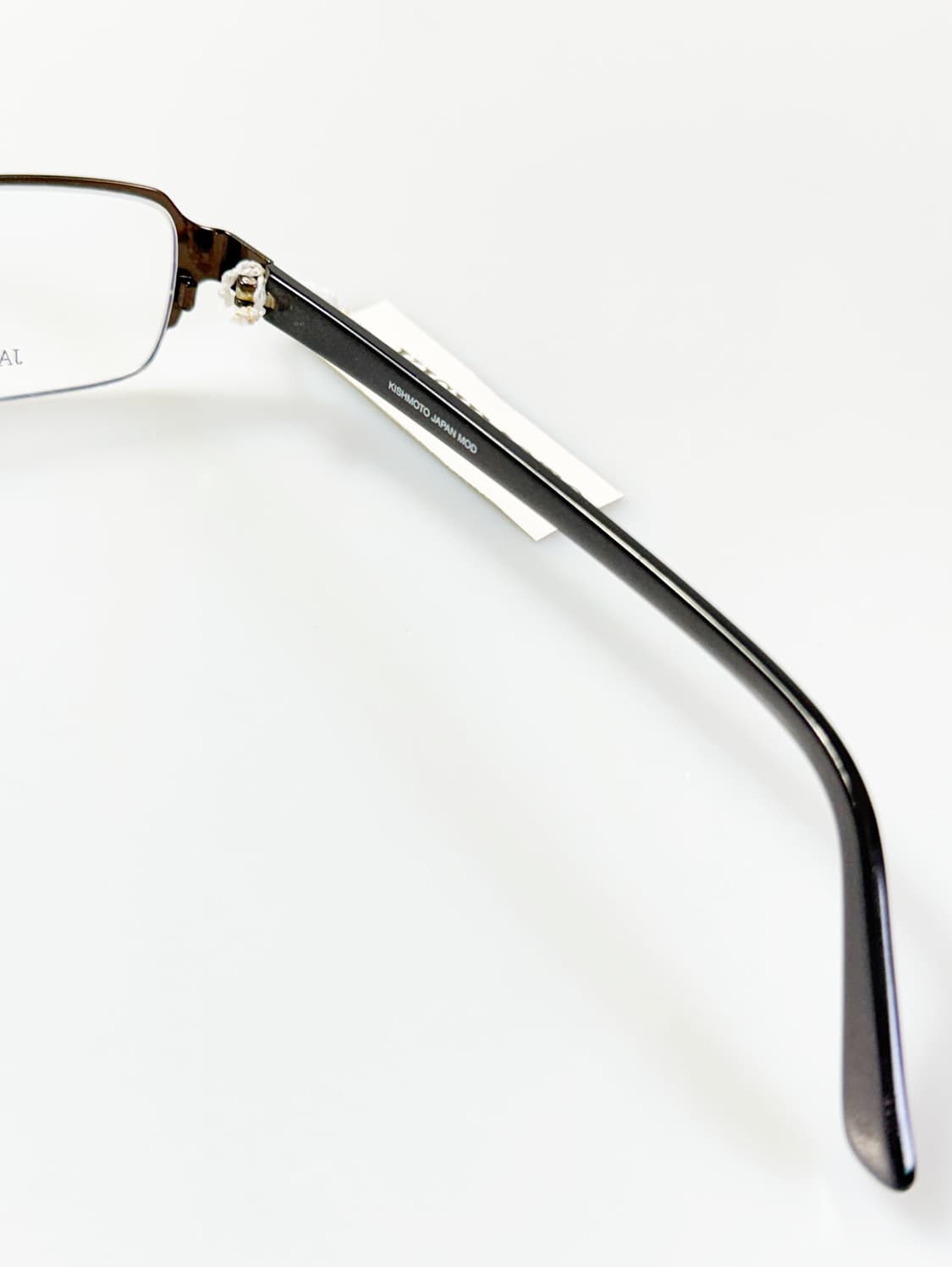 KISHIMOTO 반무테 스퀘어 메탈 프레임 빈티지 안경 상품이미지6