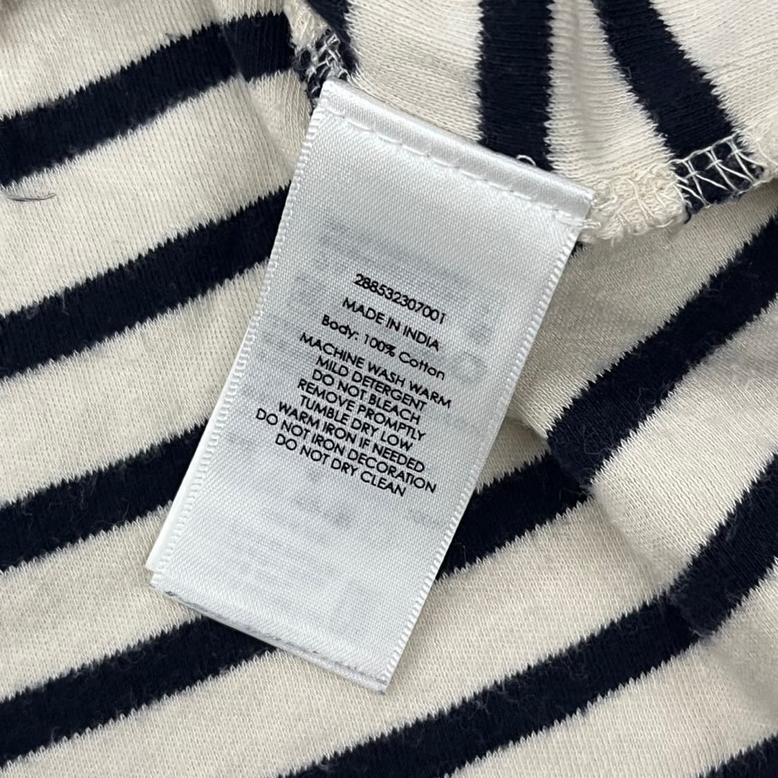 폴로 데님앤서플라이 스트라이프 흰검 화이트 블랙 긴팔 티셔츠 상품이미지6