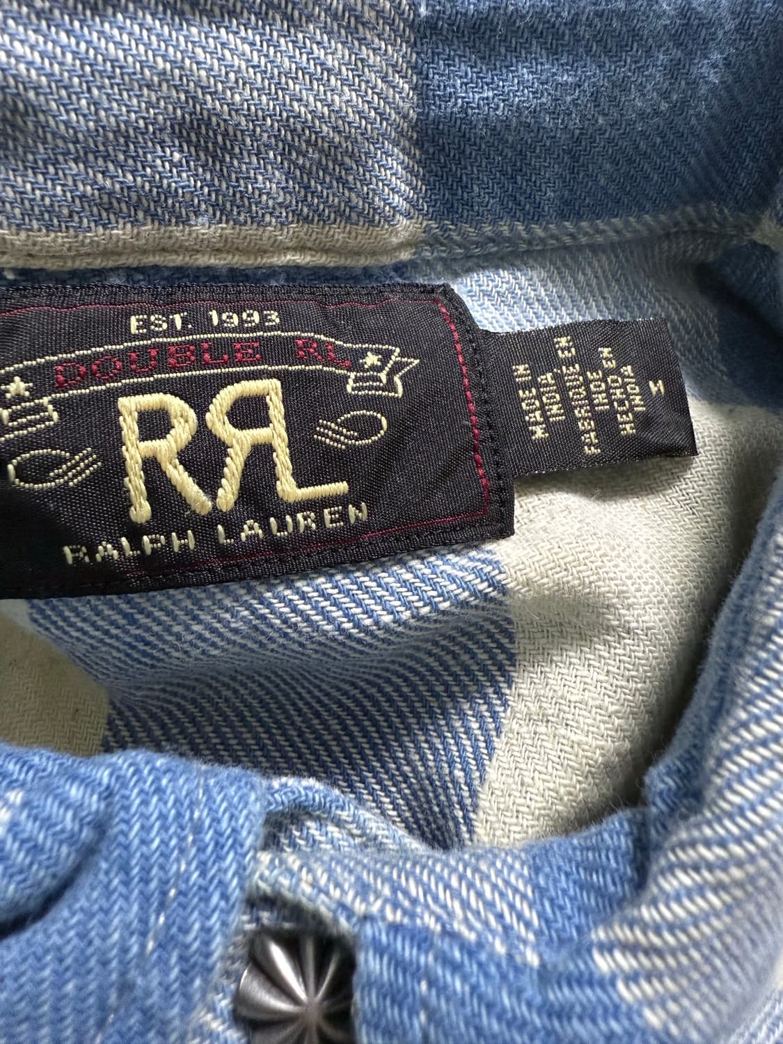 rrl 버팔로 웨스턴 셔츠 m 상품이미지3