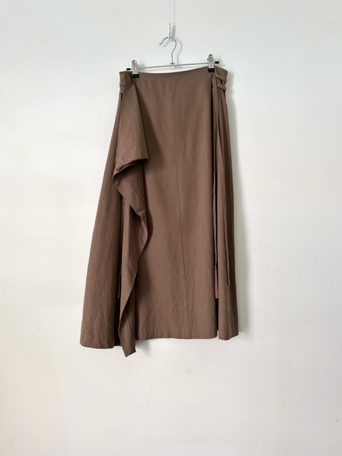 2 strap fruid skirt / brown 상품이미지6
