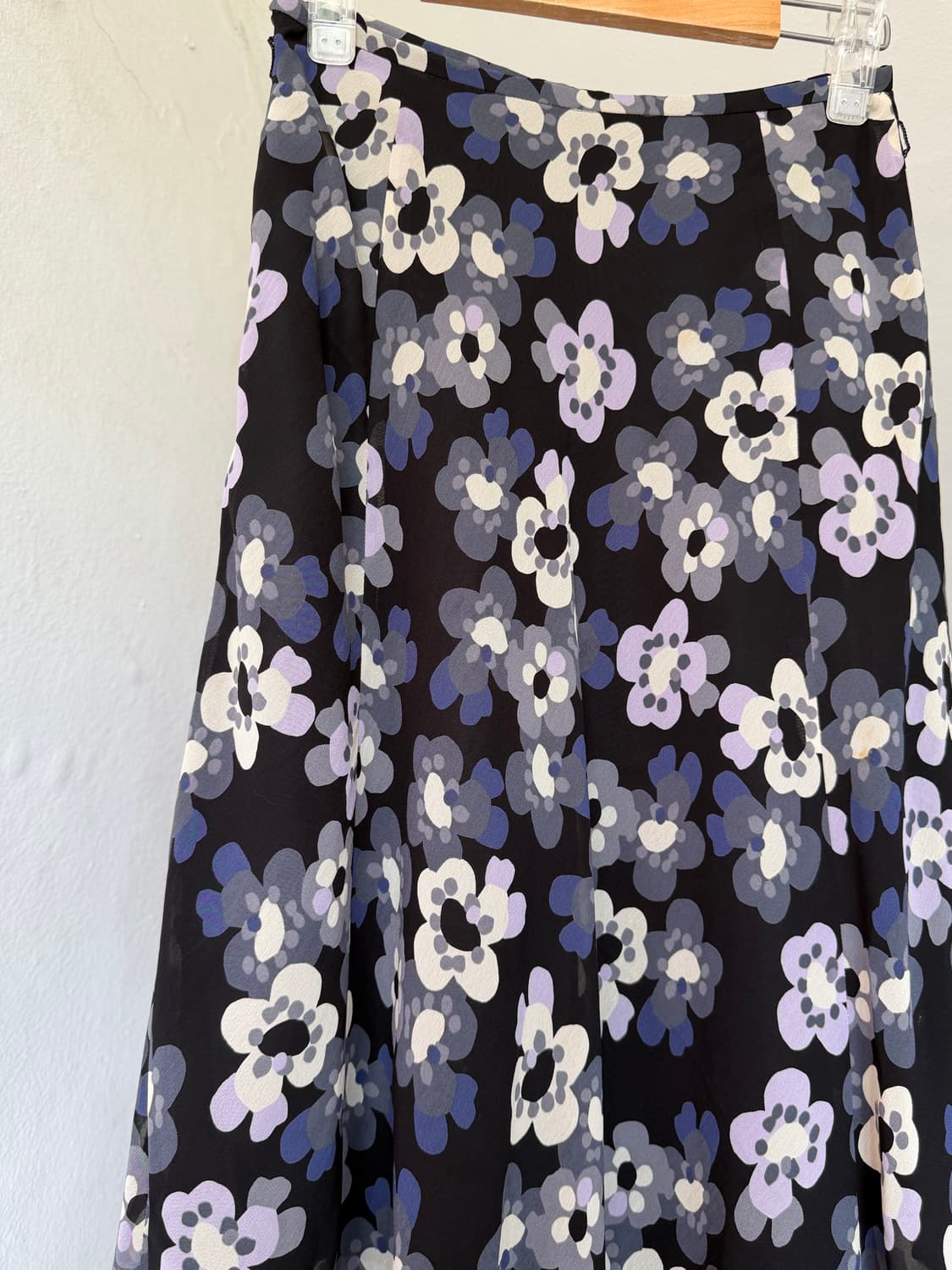 미디 플레어 플라워 퍼플 스커트 상품이미지2