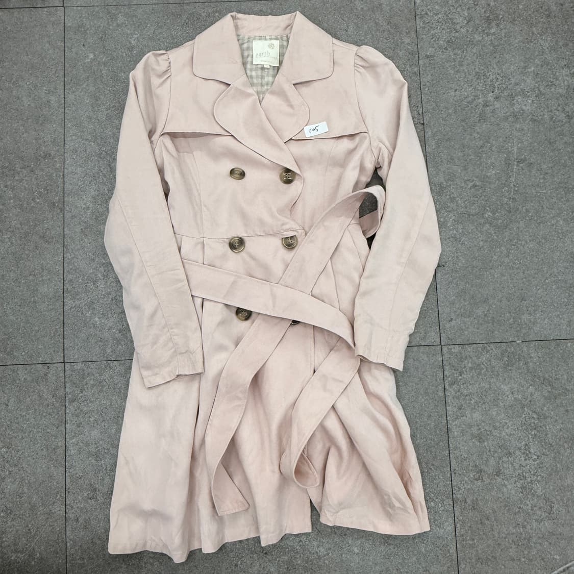 earth 핑크 트런치코치 상품이미지5