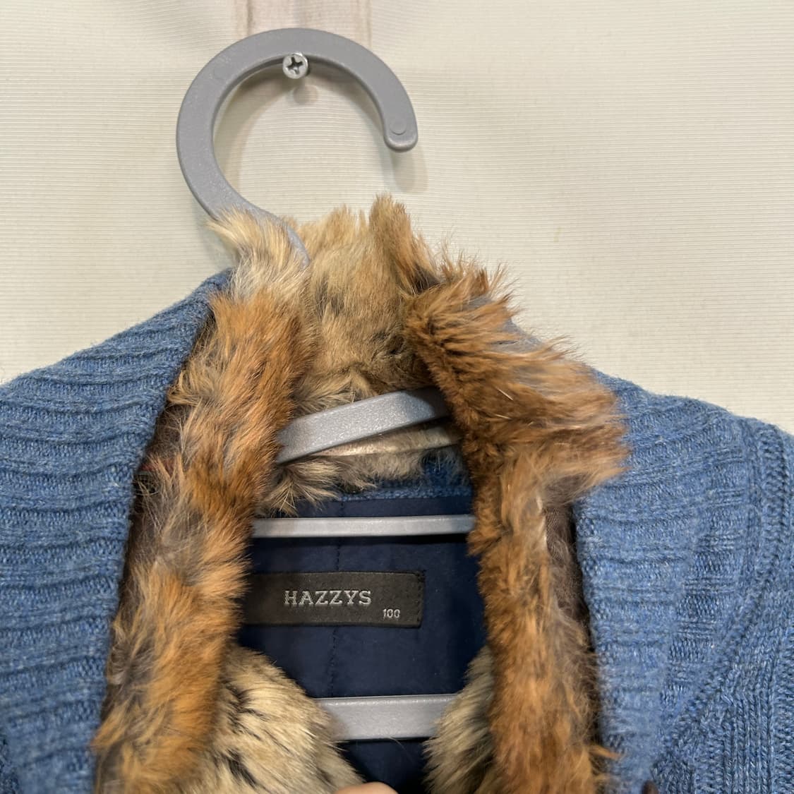 헤지스 남성 니트 집업 100 상품이미지2