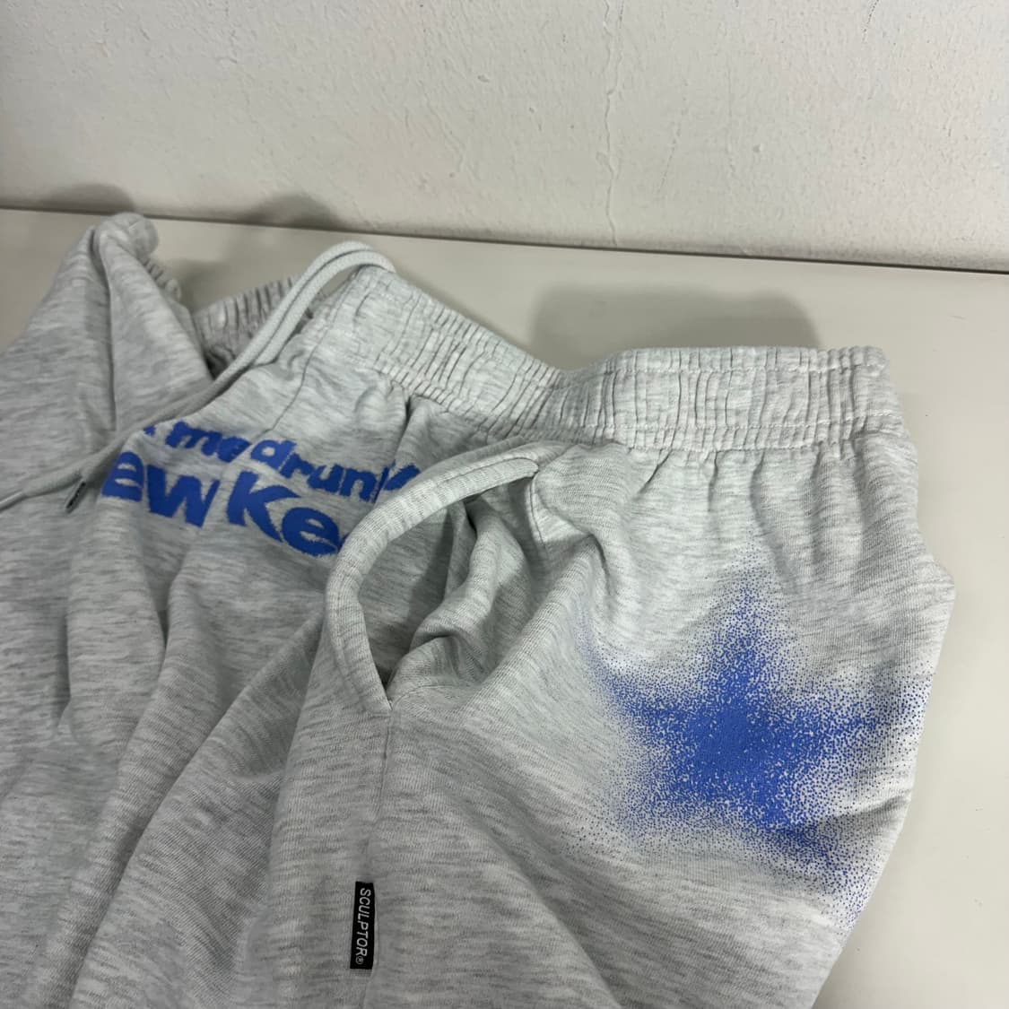 L 스컬프터 멜란지그레이 루즈핏 스프레이 스웻 조거팬츠 상품이미지2