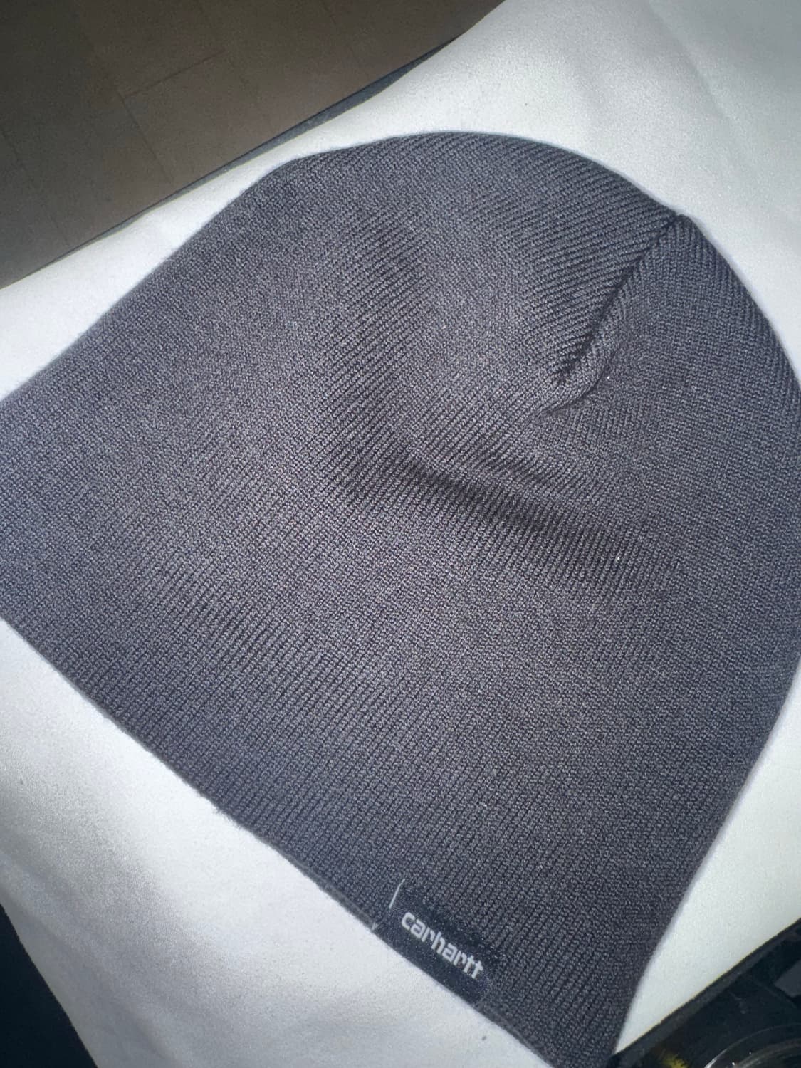 칼하트 스크립터 비니 블랙 원사이즈 새상품 상품이미지1