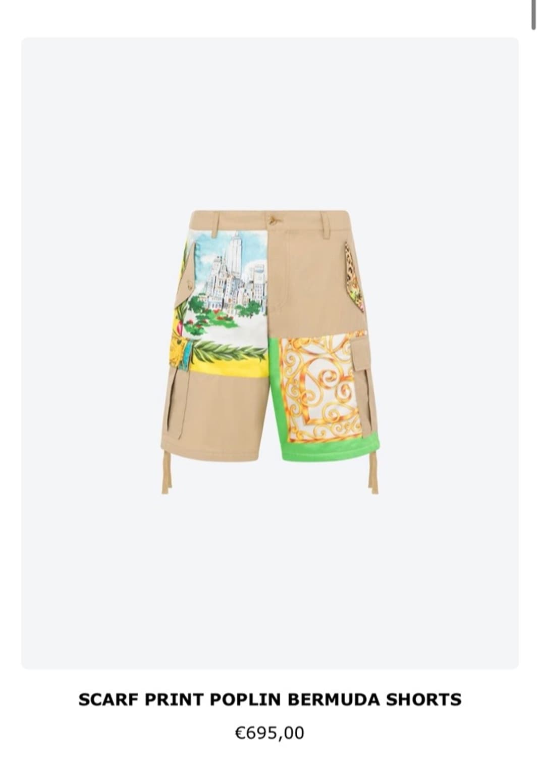 정품 48) 모스키노 믹스 프린트 판넬 카고 팬츠 상품이미지6