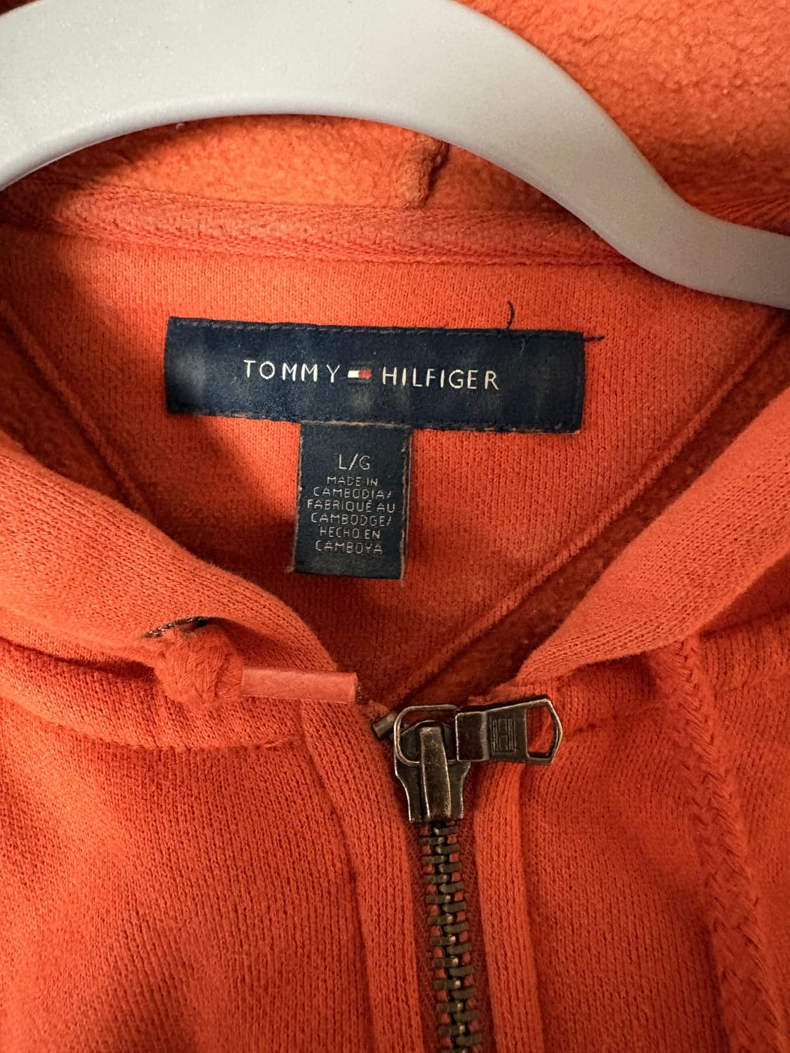 타미힐피거 오렌지 후드집업 상품이미지2