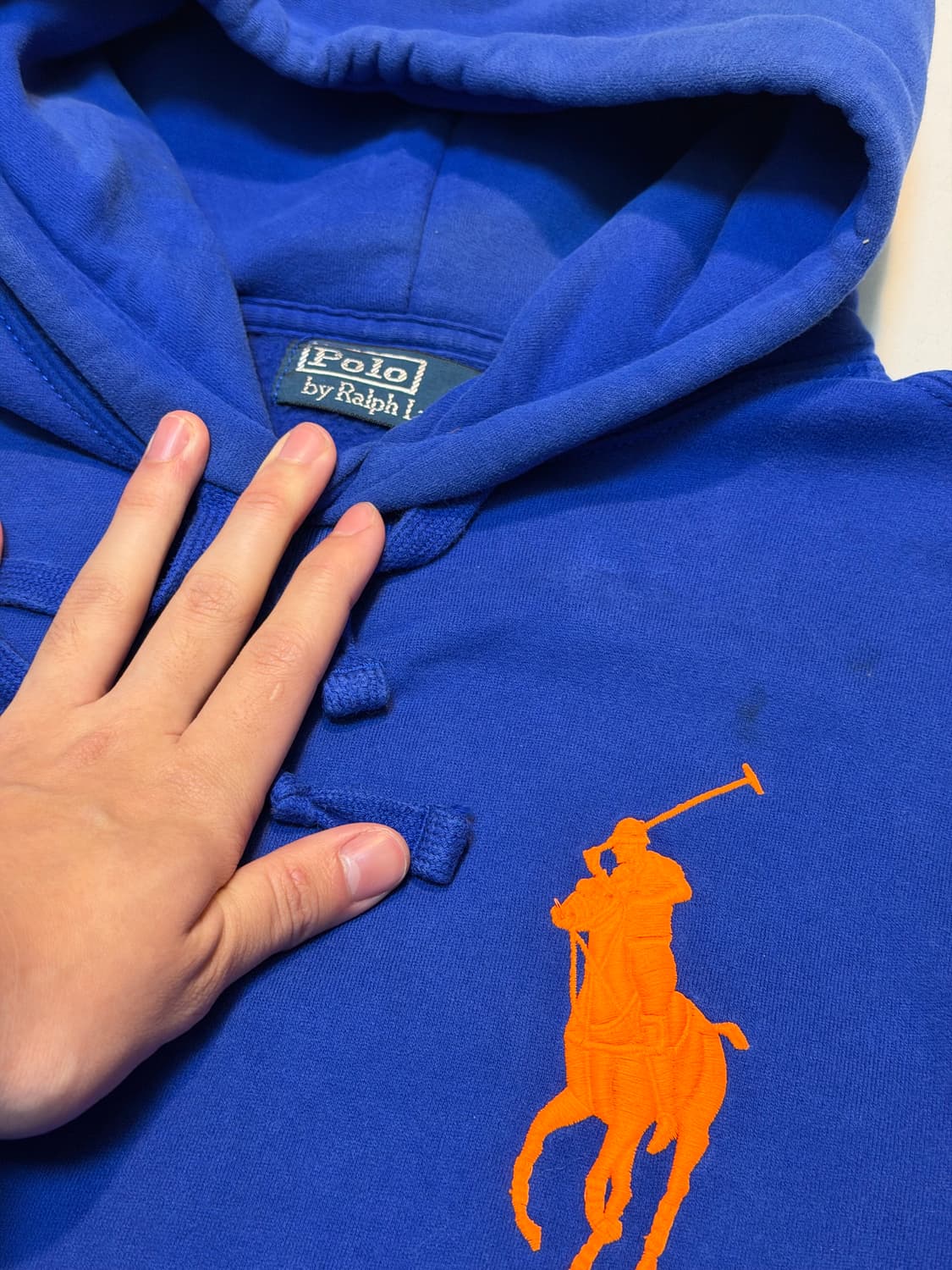 폴로 랄프로렌 빅포니 후드티 블루 상품이미지2