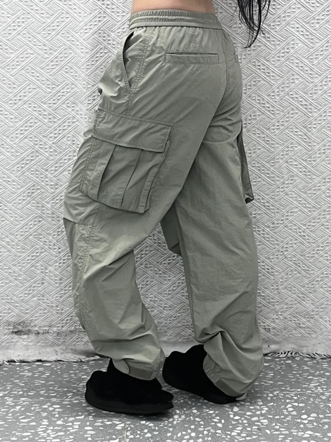 새드스마일 스트릿 밀리터리 연카키 카고팬츠 S C09566 상품이미지2