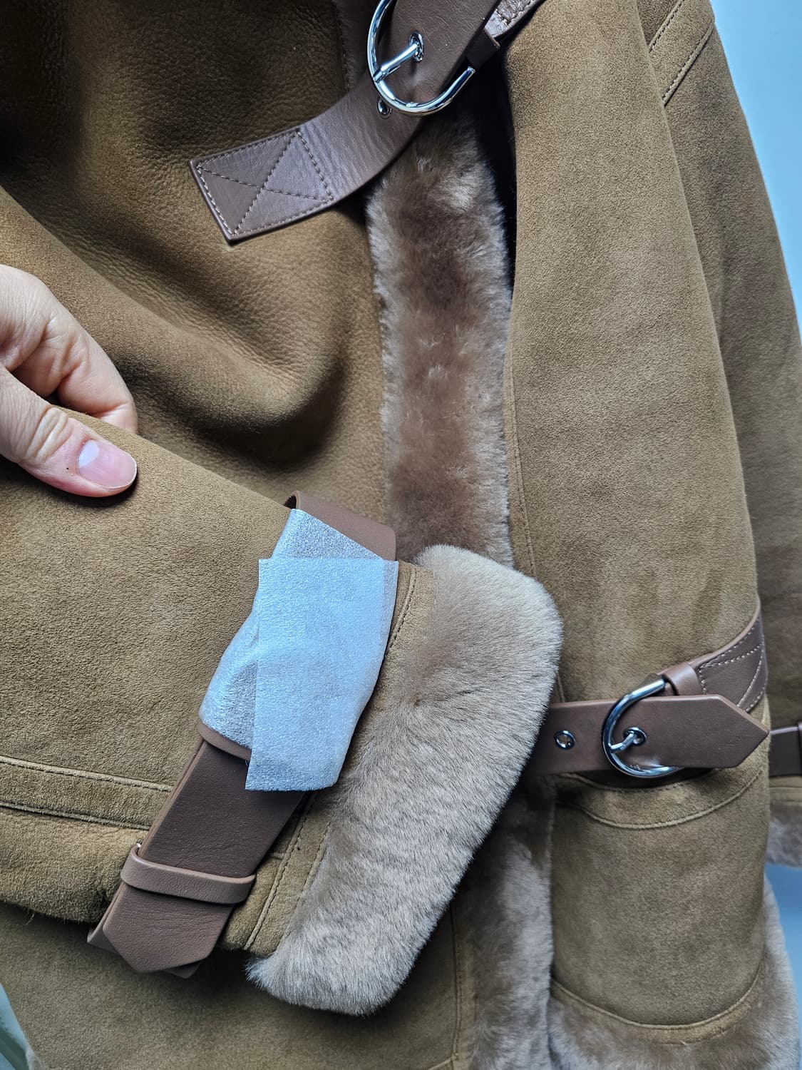 새상품 쇼디치 스키 클럽 양털 시어링 무스탕(233만원/국내매장판) 상품이미지7