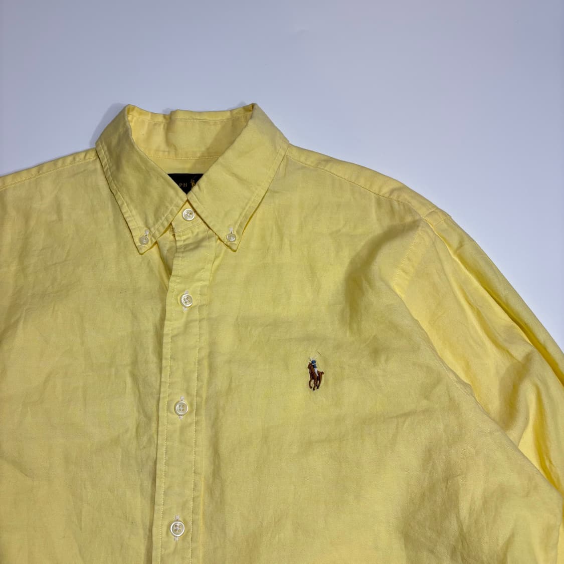 폴로 랄프로렌 옐로우 옥스포드 셔츠 상품이미지2
