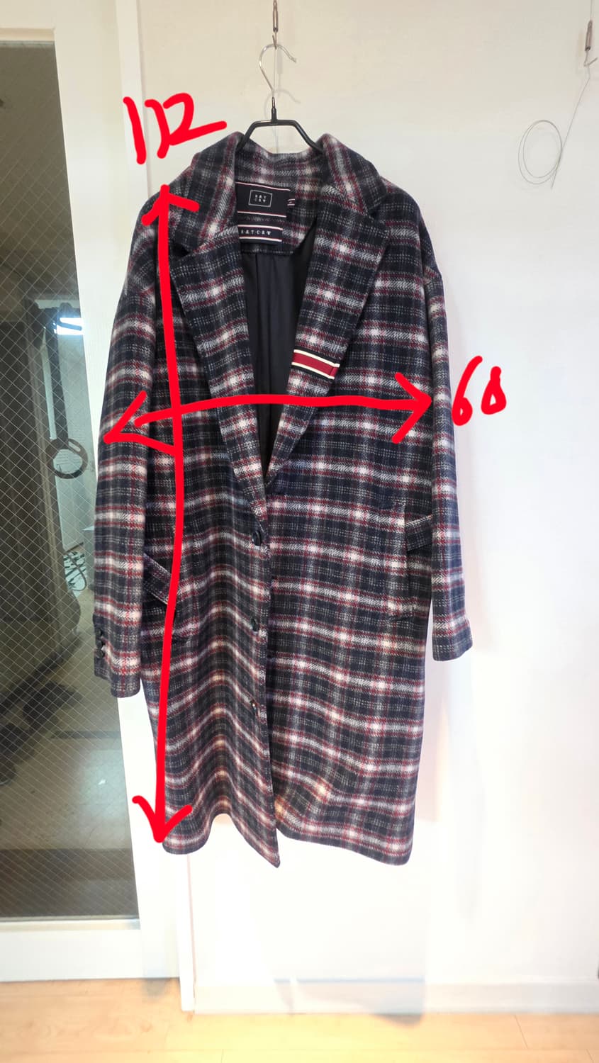 로맨틱 크라운 겨울 체크 코트 (L) 상품이미지2