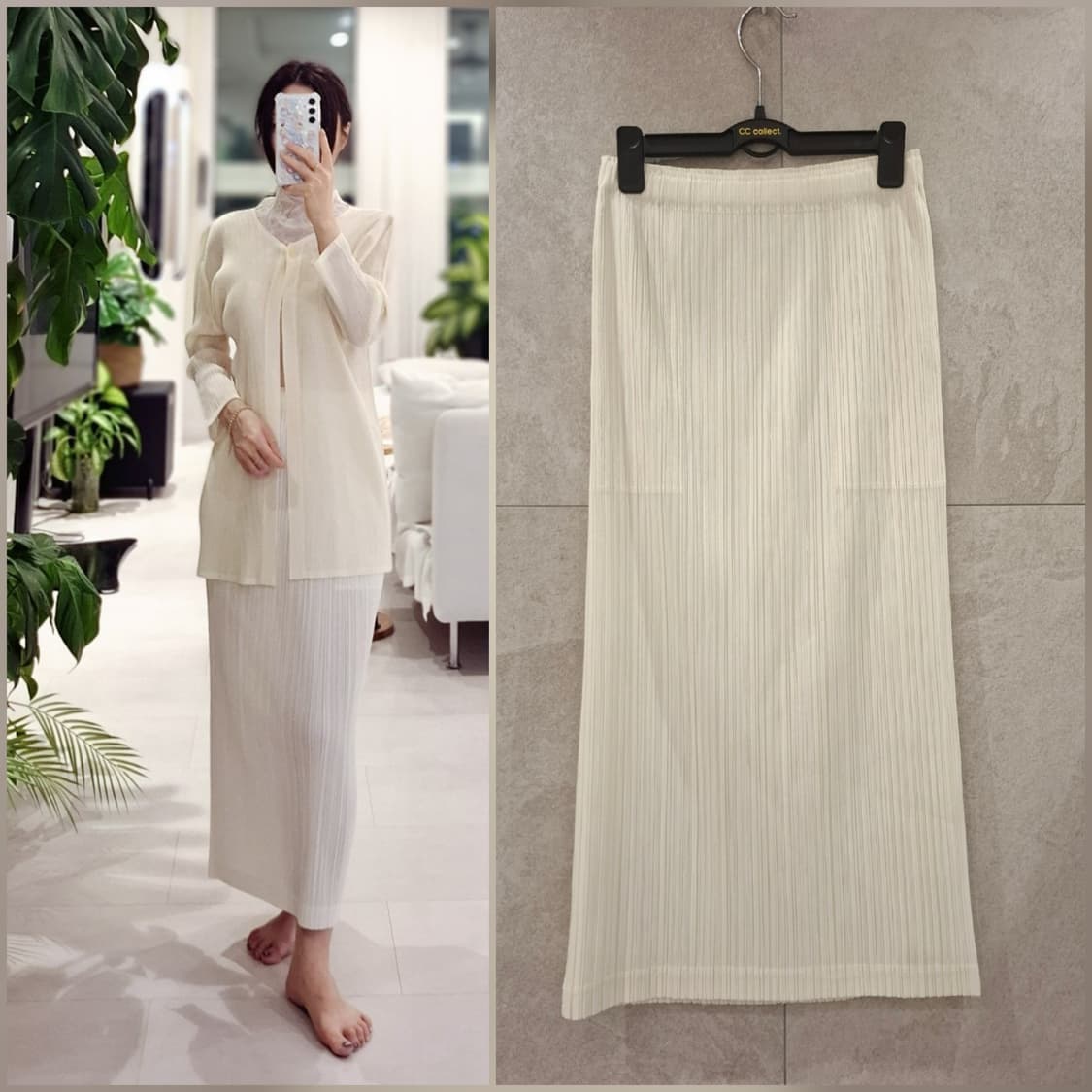 플리츠플리즈 24년 7월 시커보텀1 오프화이트 상품이미지4