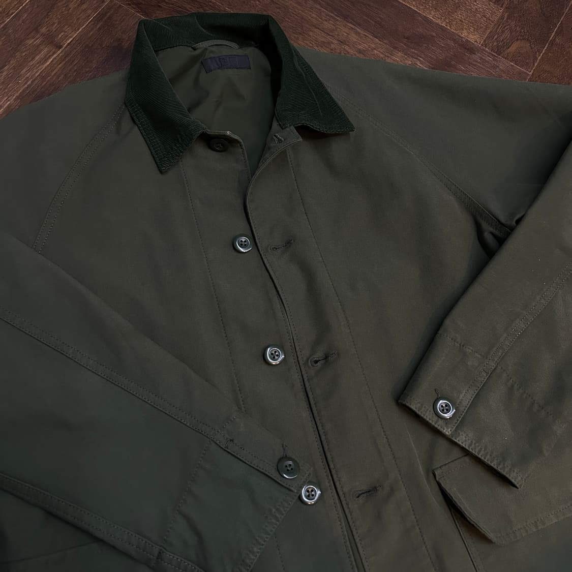 Uniqlo 유니클로 빈티지 코듀로이 카라 워크자켓 카키 상품이미지2