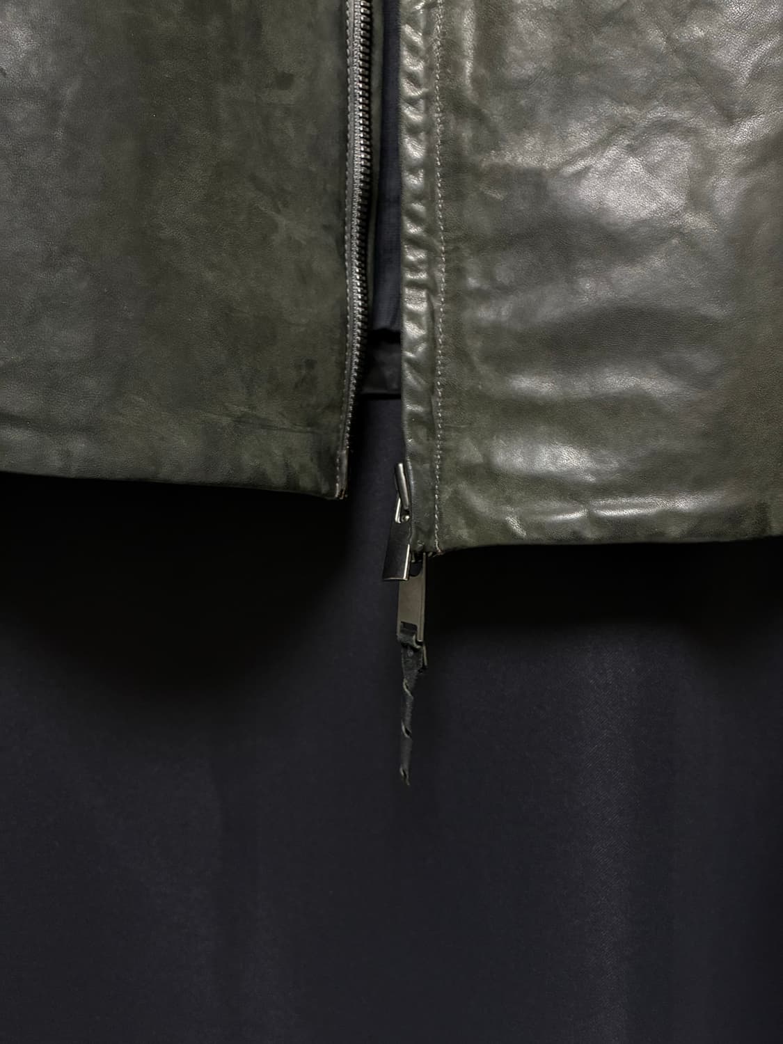H Leather Jacket D.Grey 상품이미지5