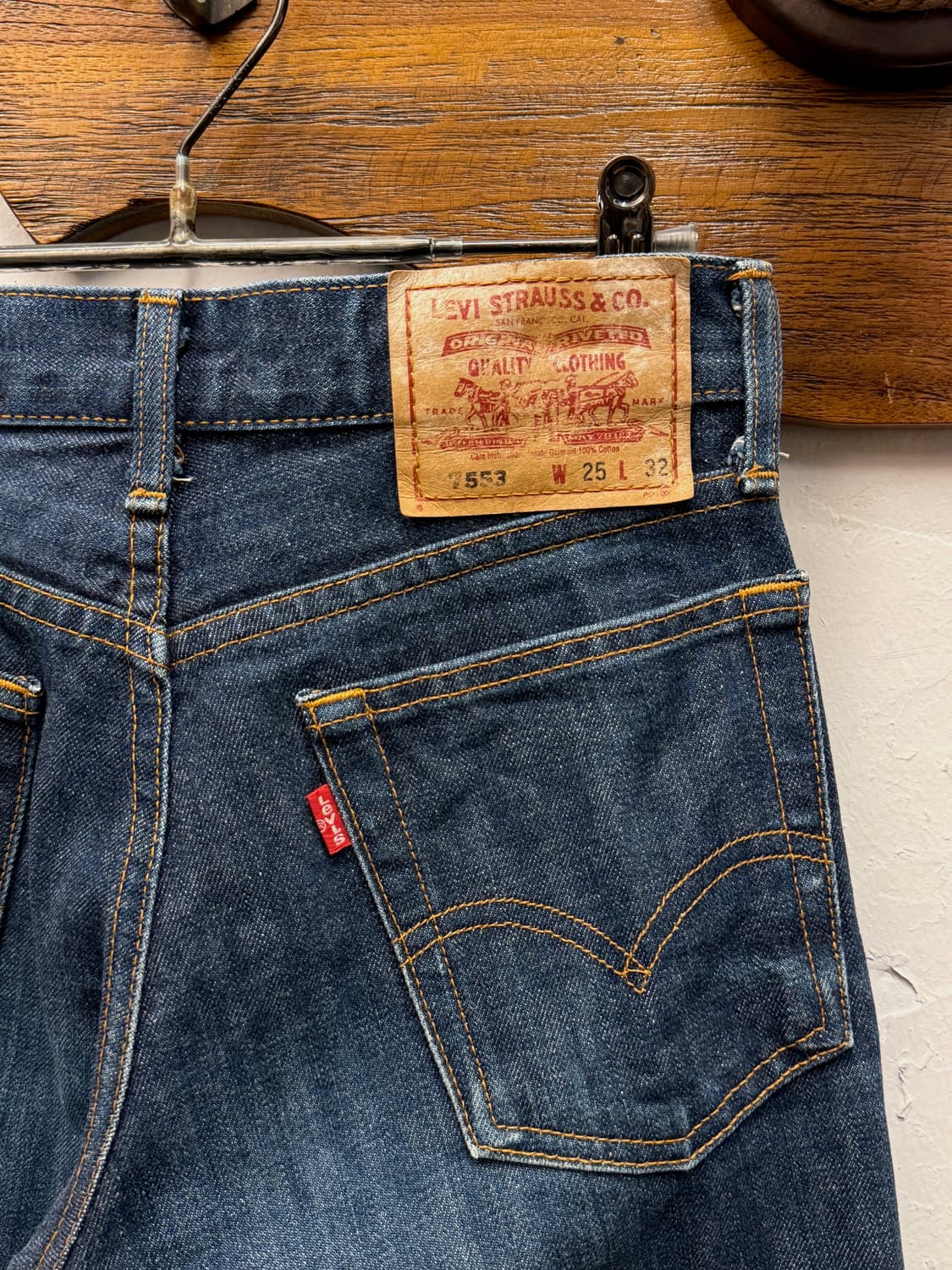 Japan Levi’s 7553 Indigo Slim Straight D 상품이미지3