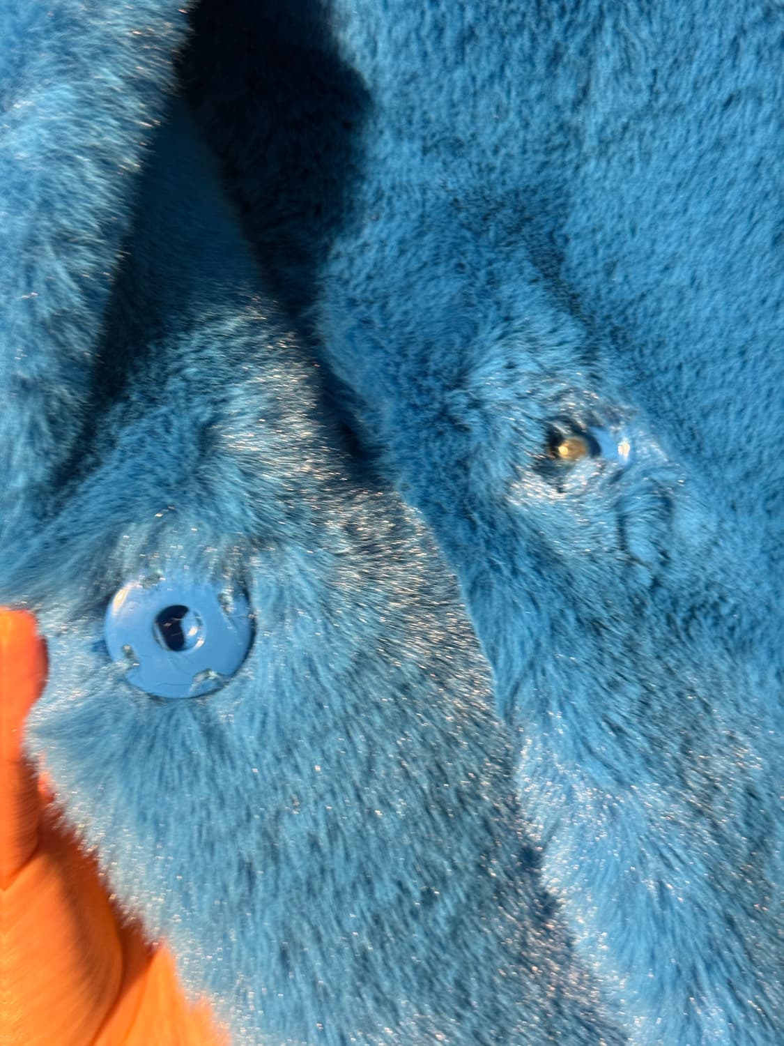 jakke 블루 퍼 자켓 M 상품이미지5