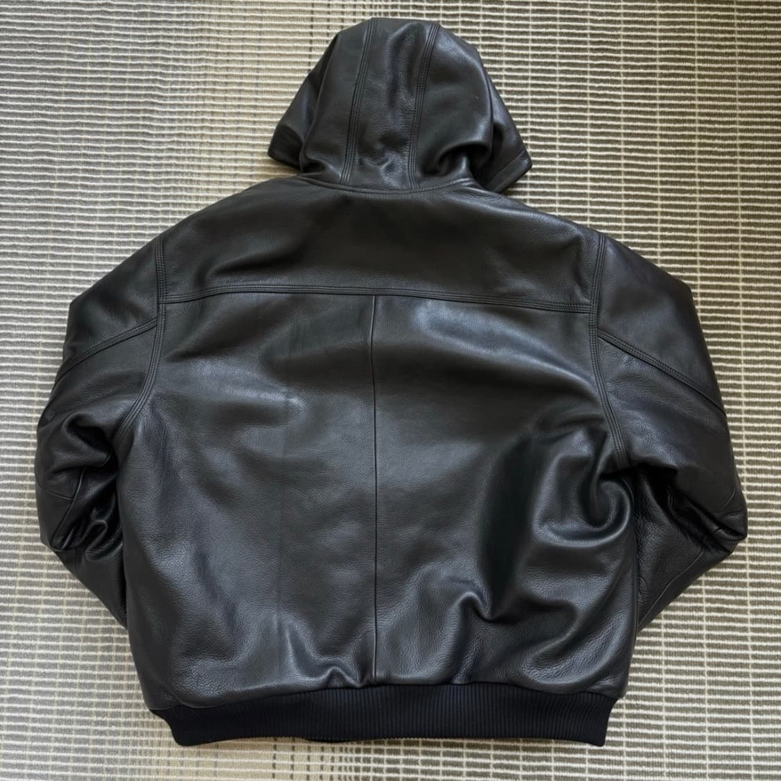 슈프림 디키즈 후드 레더 워크자켓 L 상품이미지4