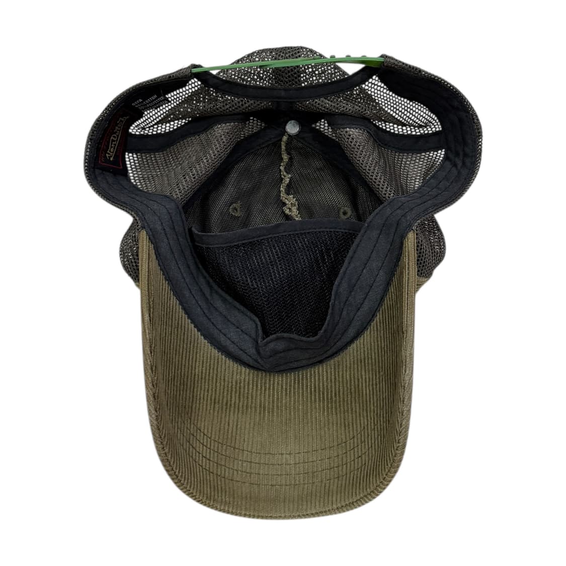 본더치 빈티지 Y2K 코듀로이 메쉬 트러커 볼캡 모자 카키 상품이미지3