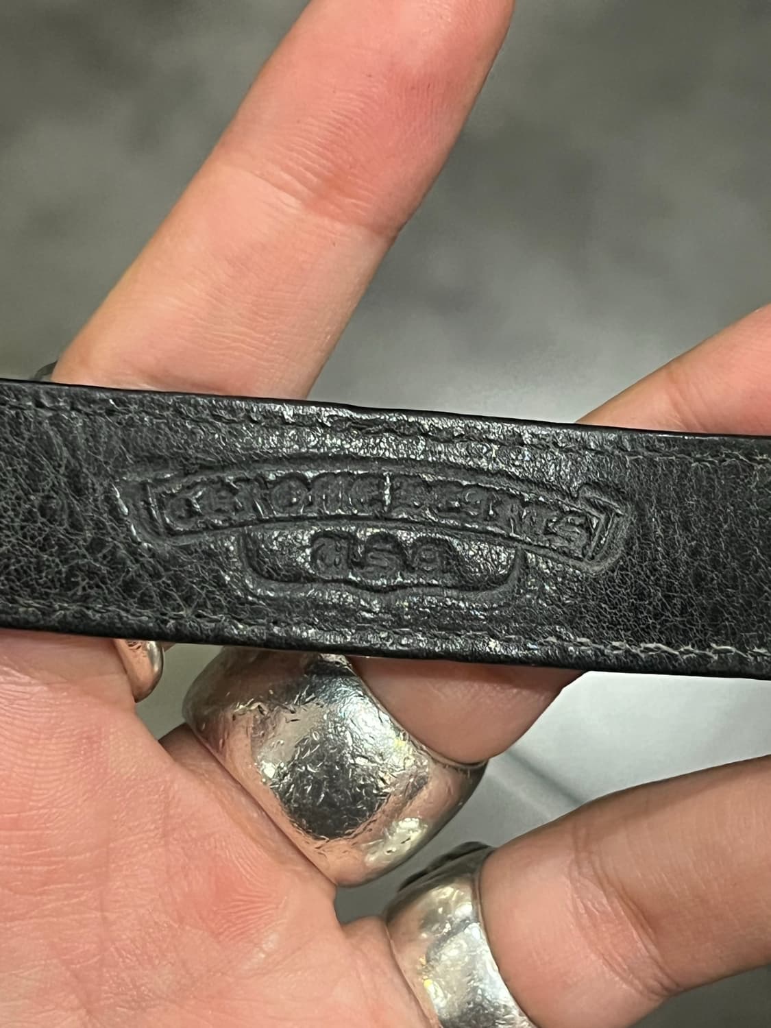 크롬하츠 플레어 레더 팔찌 상품이미지3