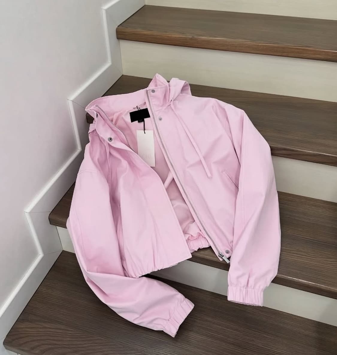 자라 핑크 후드 바람막이 점퍼 자켓 상품이미지1