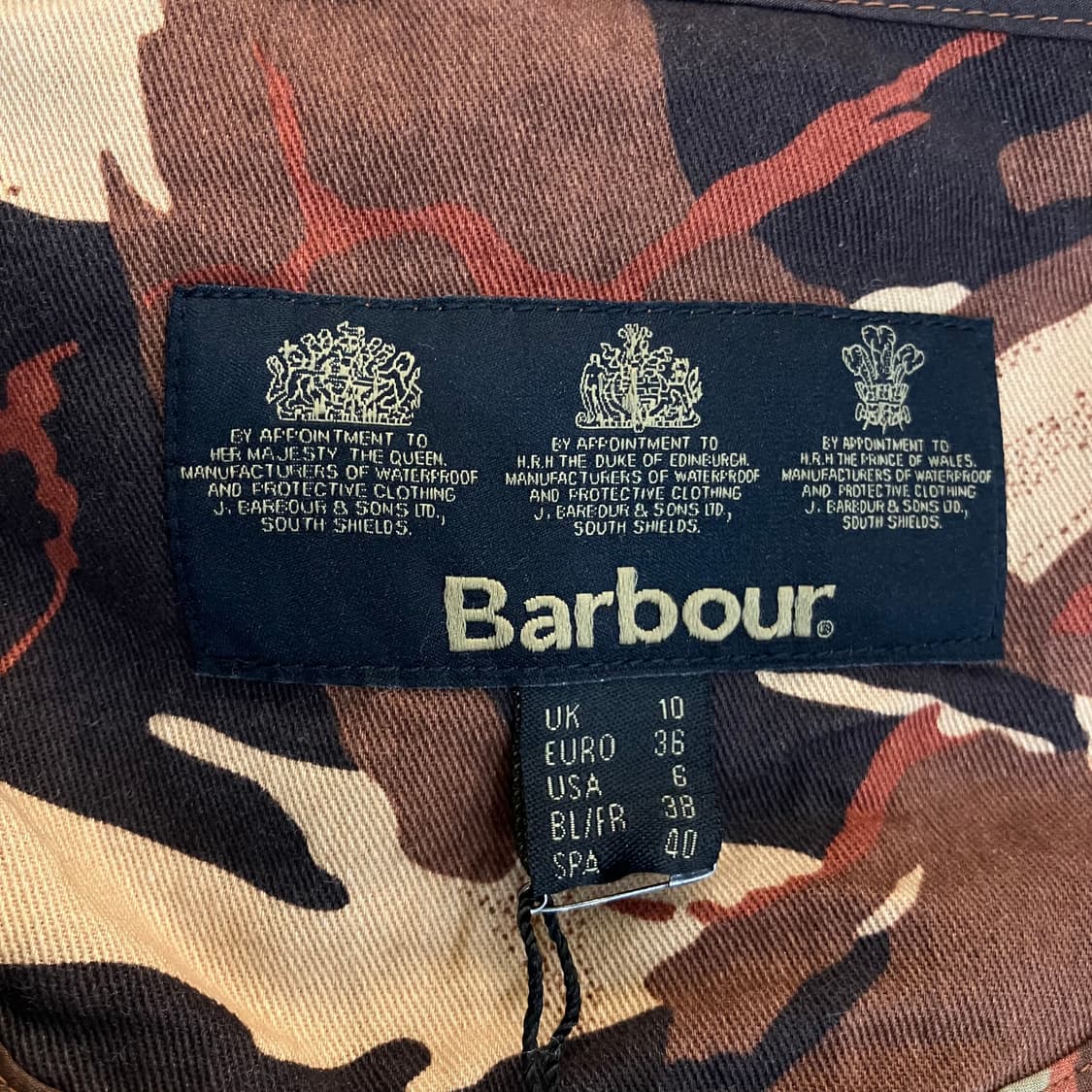 바버 엘보우 패치 유틸리티 카모 플라쥬 헌팅 자켓 40 상품이미지5