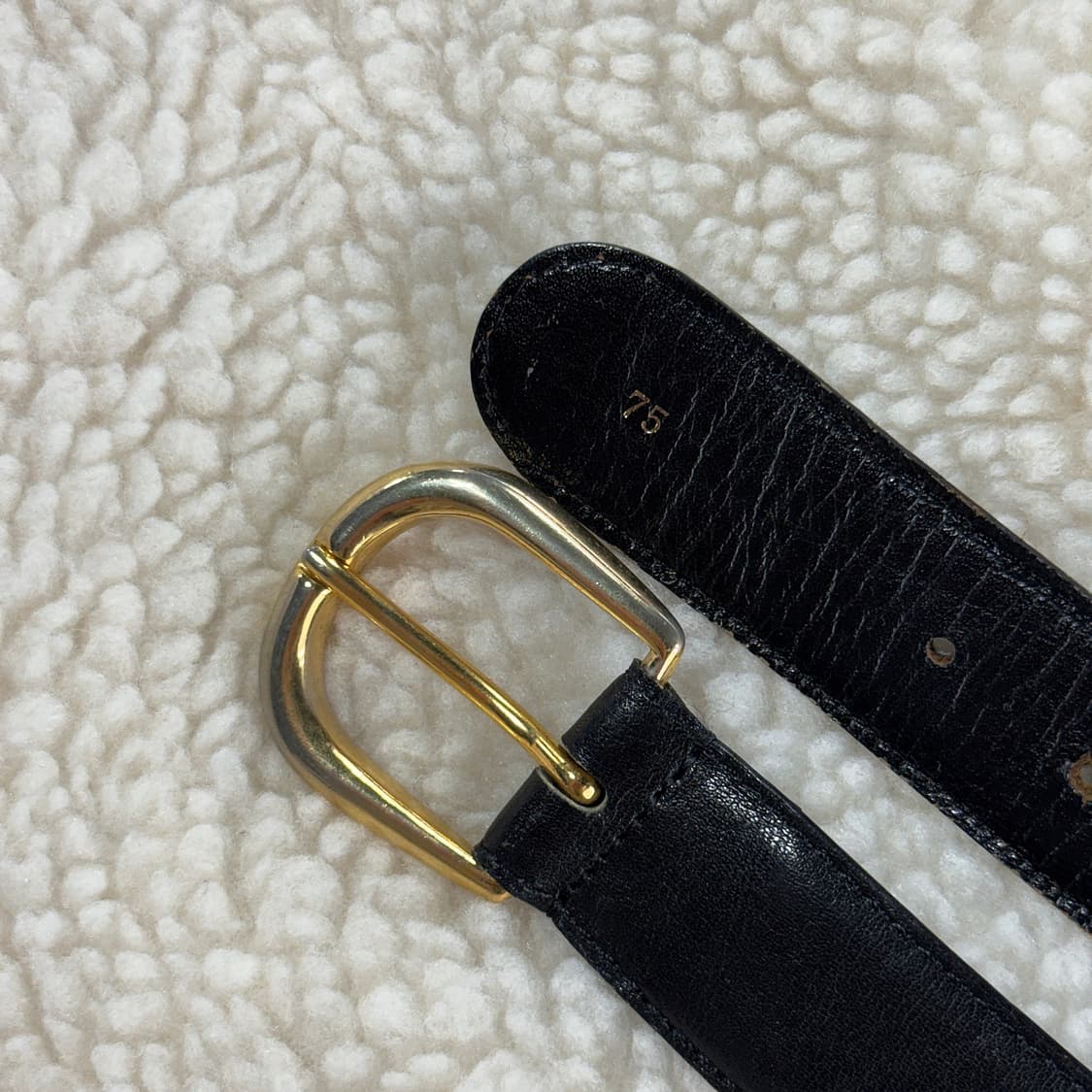 셀린느 마차 로고 레더 벨트 상품이미지3