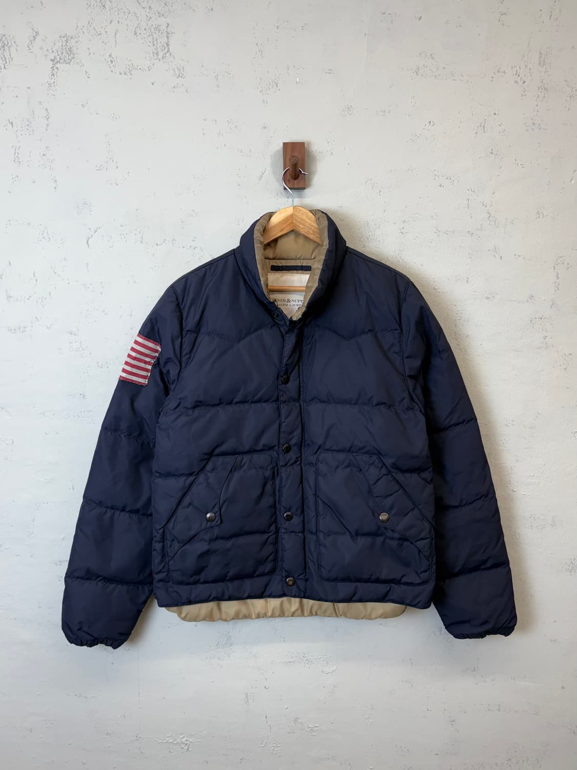 폴로랄프로렌 데님앤서플라이 성조기 패치 덕다운 패딩 상품이미지1