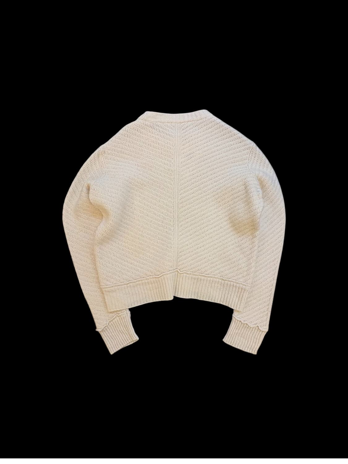 아페쎄 울 텍스쳐드 크롭 니트 상품이미지2