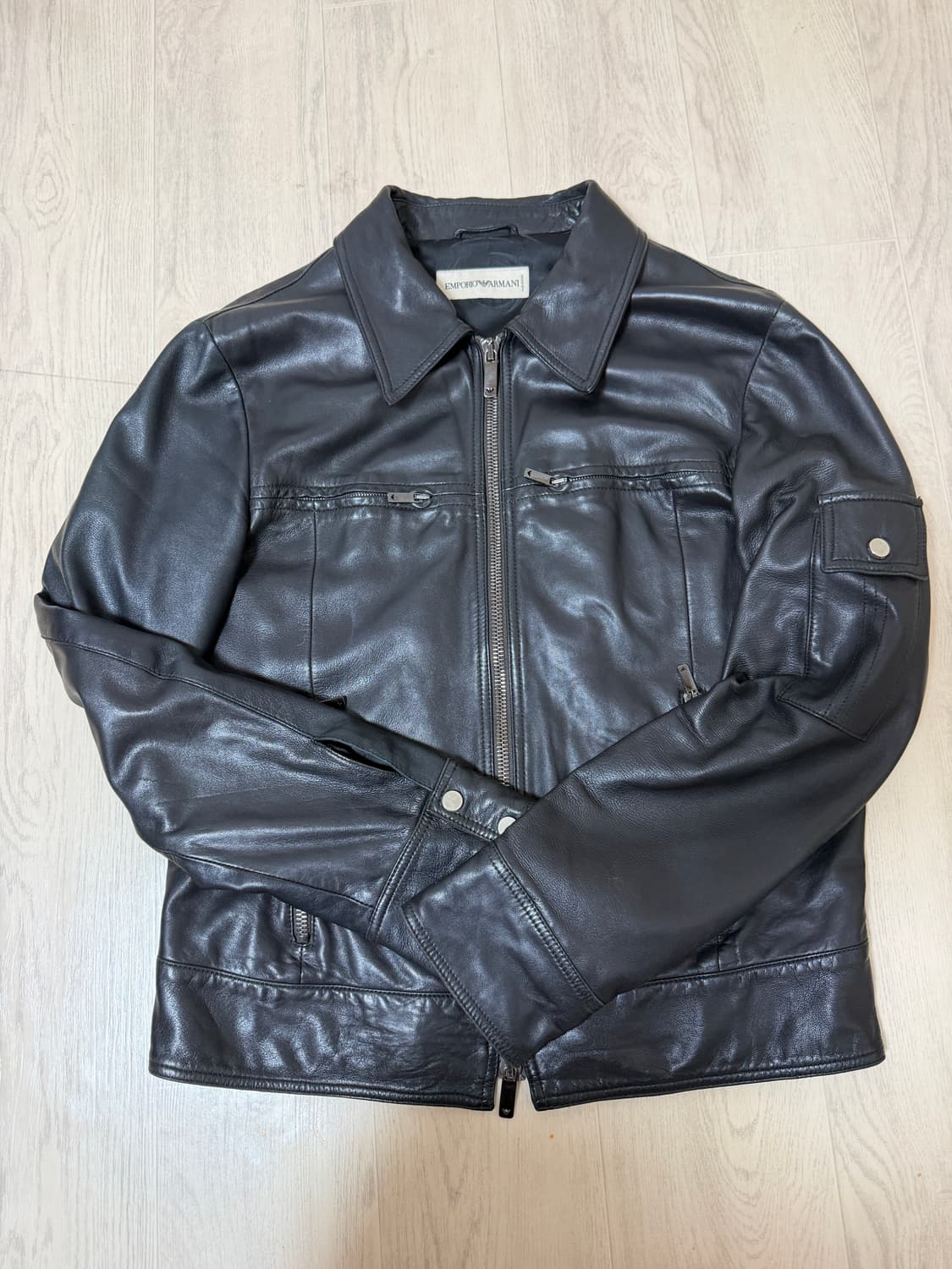 Emporio Armani Lambskin Leather Jacket 상품이미지3