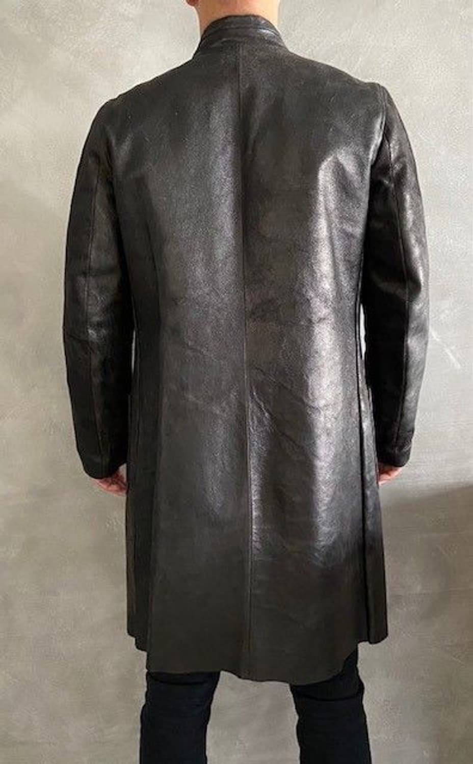 (일주일동안 급처) Maurizio Altieri 홀스 레더 코트 상품이미지3