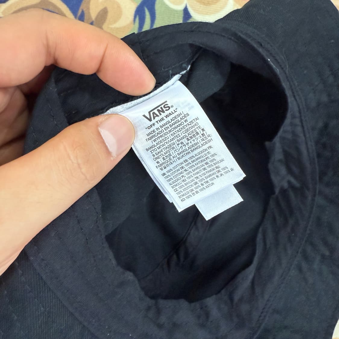 반스 VANS 로고 버킷햇(블랙) 상품이미지4